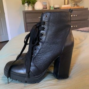 Steve Madden Heeled Combat Boot